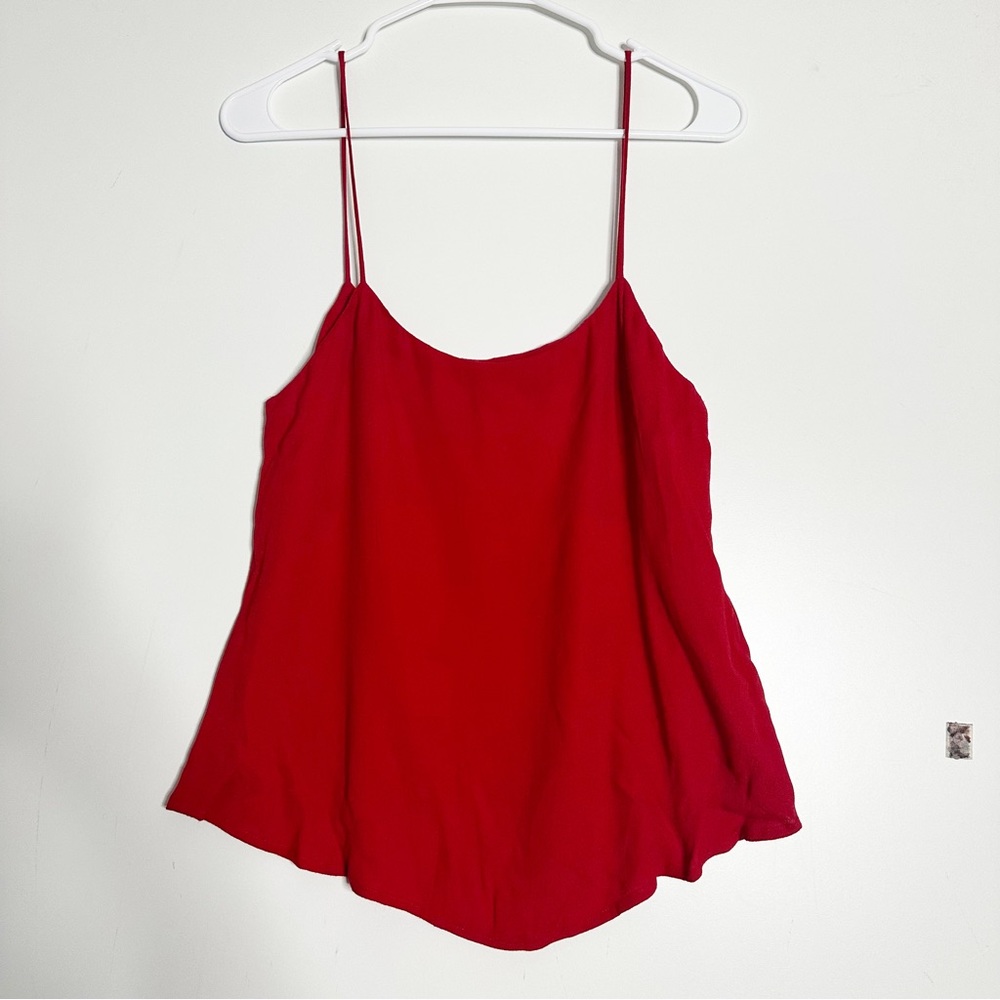 Reformation Red Crepe Camisole EUC